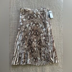 Ralph Lauren pleated snake print skirt size 4 NWT